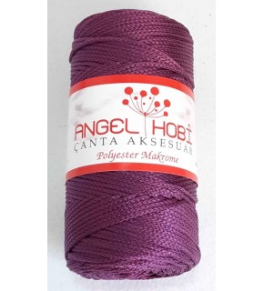 Çanta Aksesuar Mürdüm Renk Polyester Makrome