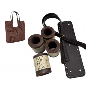 Çanta Aksesuar Nezcraft Model Çanta Seti Koyu Kahve Renk