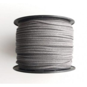 Çanta Aksesuar Nubuk Deri İp Gri No:22