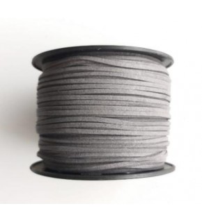 Çanta Aksesuar Nubuk Deri İp Gri No:22