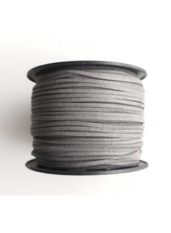 Çanta Aksesuar Nubuk Deri İp Gri No:22