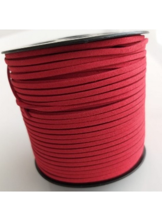 Çanta Aksesuar Nubuk Deri İp (Kırmızı) No:1