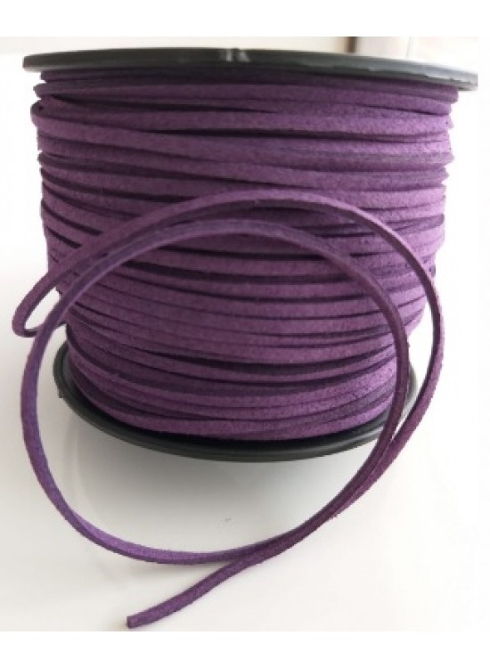 Çanta Aksesuar Nubuk Deri İp Mor No:11