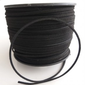 Çanta Aksesuar Nubuk Deri İp Siyah No:10