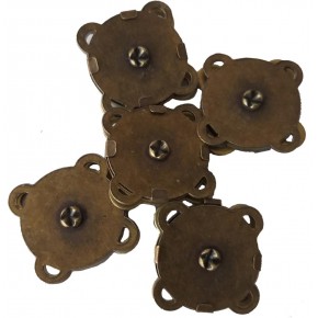 Çanta Aksesuar Örgü Çantaya Dikmeli Mıknatıs Antik Renk 10 Lu Paket