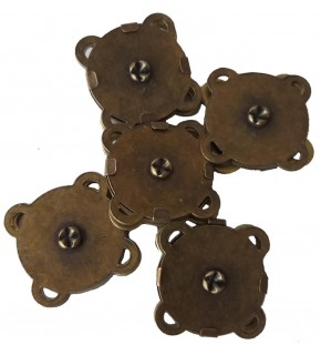 Çanta Aksesuar Örgü Çantaya Dikmeli Mıknatıs Antik Renk 10 Lu Paket