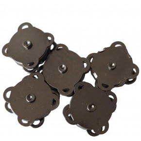 Çanta Aksesuar Örgü Çantaya Dikmeli Mıknatıs Füme Renk 10 Lu Paket