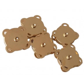 Çanta Aksesuar Örgü Çantaya Dikmeli Mıknatıs Light Gold 10'Lu Paket