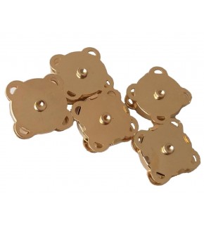 Çanta Aksesuar Örgü Çantaya Dikmeli Mıknatıs Light Gold 10'Lu Paket