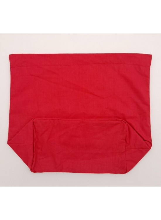 Çanta Aksesuar Örgü Çantaya Hazır Astar Tabanlı 22x12 cm Kırmızı Renk