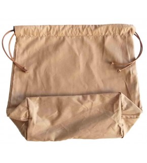Çanta Aksesuar Örgü Çantaya Hazır Astar Tabanlı Büzgülü 22X12Cm Sütlü Kahve