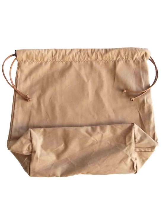 Çanta Aksesuar Örgü Çantaya Hazır Astar Tabanlı Büzgülü 22X12Cm Sütlü Kahve