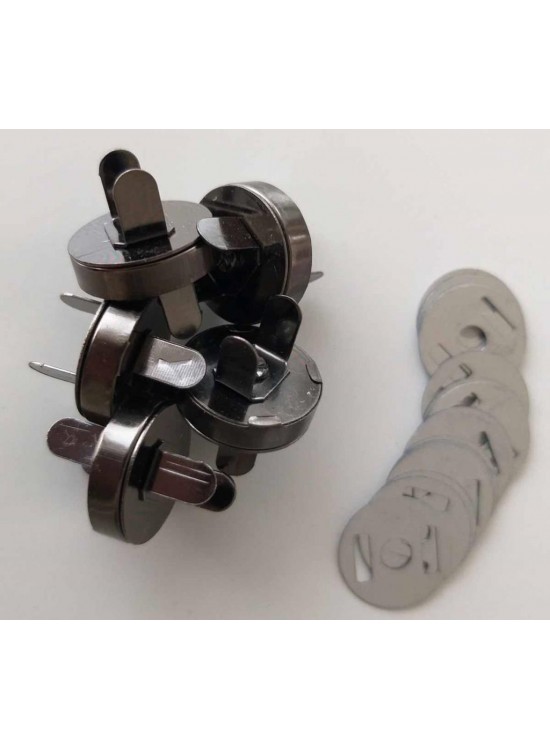 Çanta Aksesuar Örgü Çantaya Mıknatıslı Çıtçıt Füme Renk 5Li Paket Çanta Aksesuar Örgü Çantaya Mıknatıslı Çıtçıt Füme Renk 5Li Paket