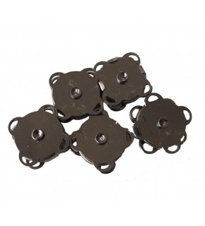 Çanta Aksesuar Örgü Çantaya Mini Dikmeli Mıknatıs Füme Renk 5Li Paket