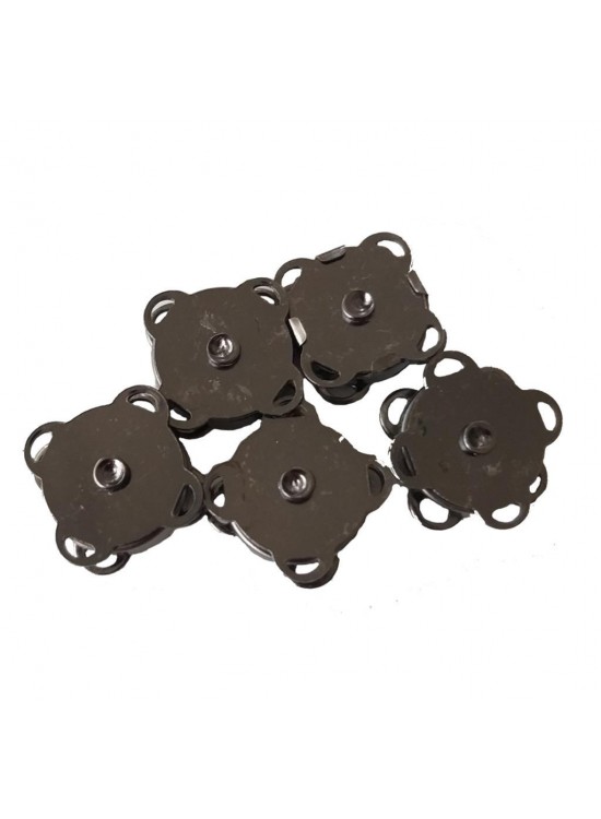 Çanta Aksesuar Örgü Çantaya Mini Dikmeli Mıknatıs Füme Renk 5Li Paket Çanta Aksesuar Örgü Çantaya Mini Dikmeli Mıknatıs Füme Renk 5Li Paket