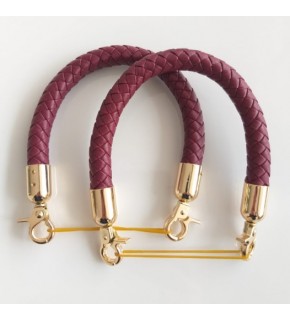 Çanta Aksesuar Örme Çanta Sapı, Bordo Renk