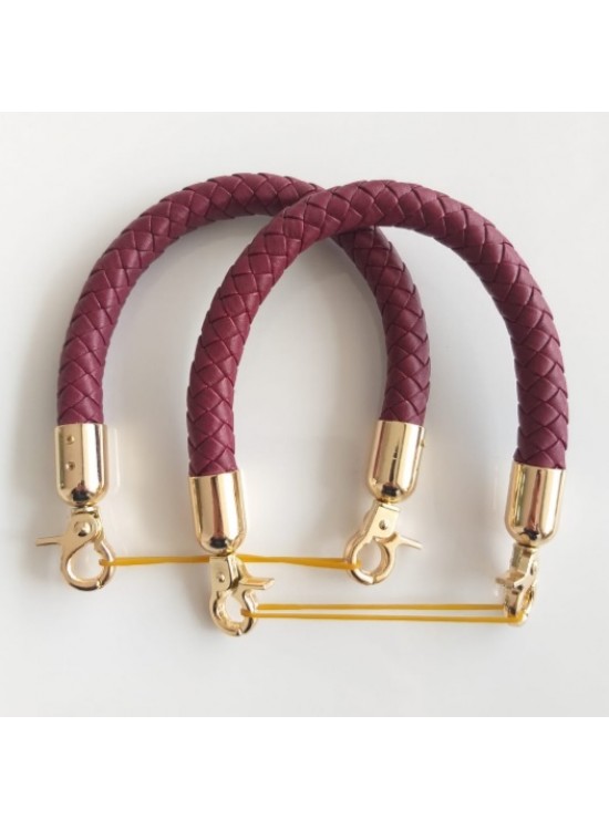 Çanta Aksesuar Örme Çanta Sapı, Bordo Renk Çanta Aksesuar Örme Çanta Sapı, Bordo Renk