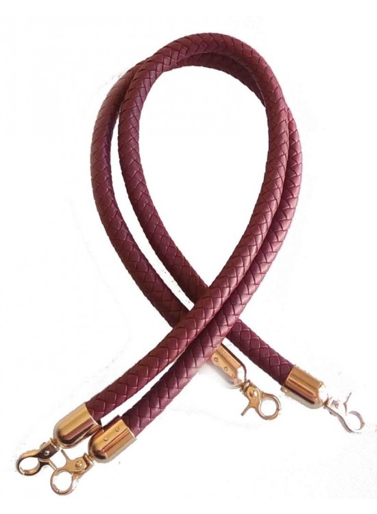 Çanta Aksesuar Örme Çanta Sapı, Bordo Renk Çanta Aksesuar Örme Çanta Sapı, Bordo Renk