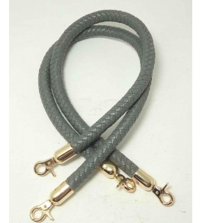 Çanta Aksesuar Örme Çanta Sapı, Gri Renk