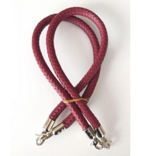 Çanta Aksesuar Örme Çanta Sapı Gümüş Metal Bordo