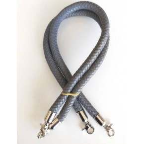 Çanta Aksesuar Örme Çanta Sapı Gümüş Metal Gri