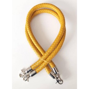 Çanta Aksesuar Örme Çanta Sapı Gümüş Metal Hardal