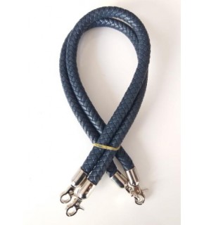 Çanta Aksesuar Örme Çanta Sapı Gümüş Metal Lacivert