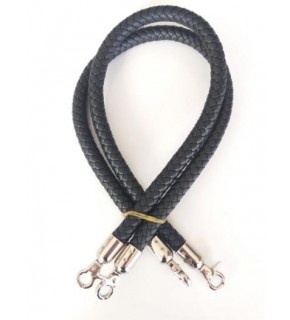 Çanta Aksesuar Örme Çanta Sapı Gümüş Metal Siyah