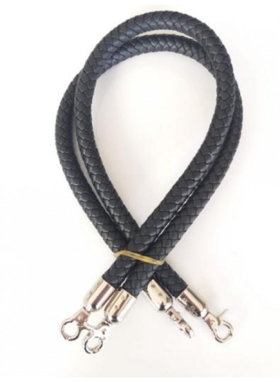 Çanta Aksesuar Örme Çanta Sapı Gümüş Metal Siyah Çanta Aksesuar Örme Çanta Sapı Gümüş Metal Siyah