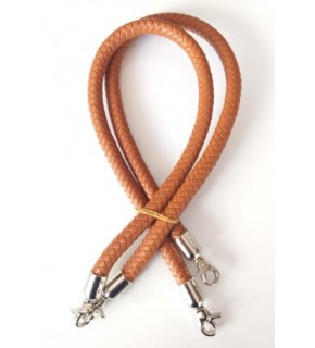 Çanta Aksesuar Örme Çanta Sapı Gümüş Metal Taba