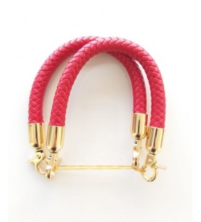 Çanta Aksesuar Örme Çanta Sapı Kısa, Kırmızı Renk