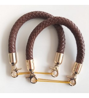 Çanta Aksesuar Örme Çanta Sapı, Koyu Kahve Renk