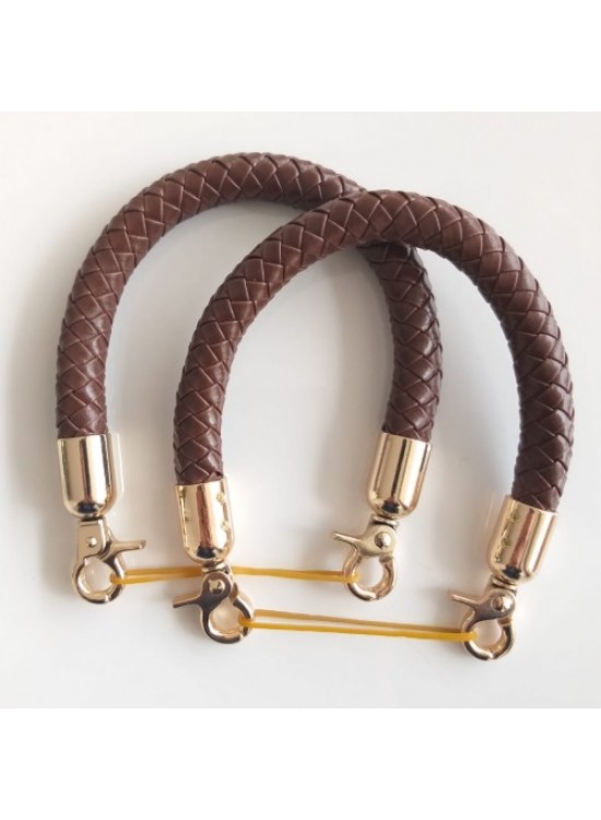 Çanta Aksesuar Örme Çanta Sapı, Koyu Kahve Renk