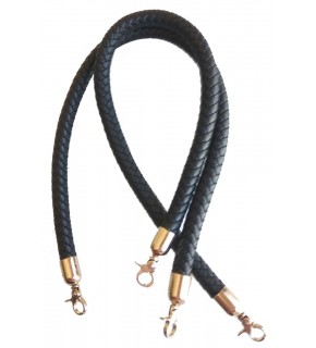 Çanta Aksesuar Örme Çanta Sapı Light Gold Metal Siyah