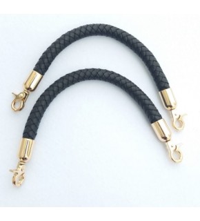 Çanta Aksesuar Örme Çanta Sapı, Siyah Renk 31 Cm Çift