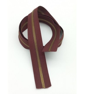 Çanta Aksesuar Ortası Antik Fermuar 100 Cm Bordo Renk