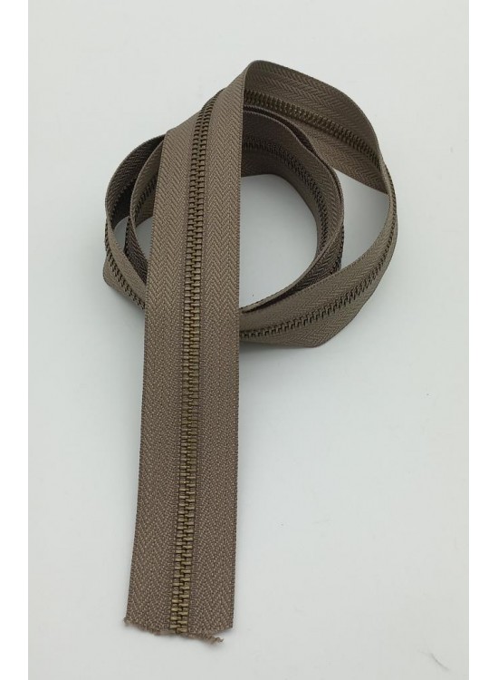 Çanta Aksesuar Ortası Antik Fermuar 100 Cm Vizon Renk