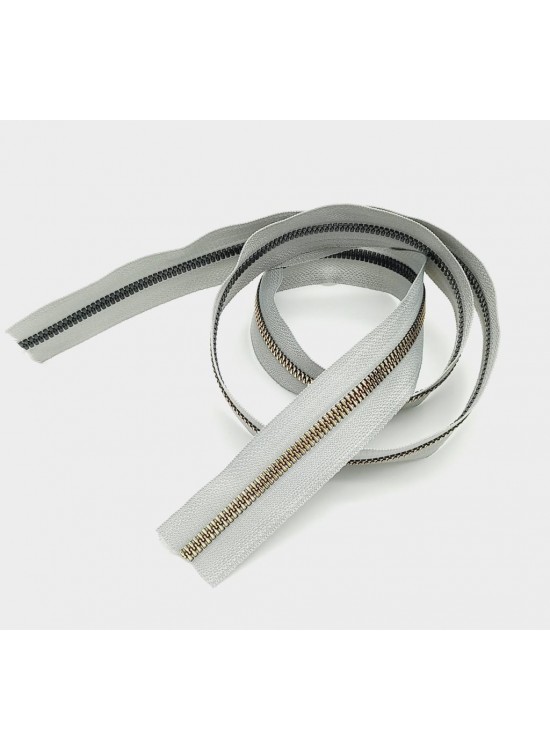 Çanta Aksesuar Ortası Gold Fermuar 100 Cm Açık Gri Renk