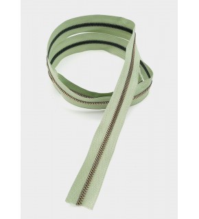 Çanta Aksesuar Ortası Gold Fermuar 100 Cm Açık Yeşil Renk