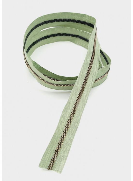 Çanta Aksesuar Ortası Gold Fermuar 100 Cm Açık Yeşil Renk