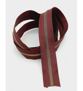 Çanta Aksesuar Ortası Gold Fermuar 100 Cm Bordo Renk