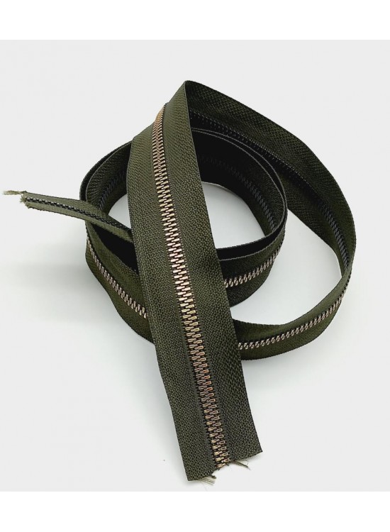 Çanta Aksesuar Ortası Gold Fermuar 100 Cm Haki Yeşil Renk