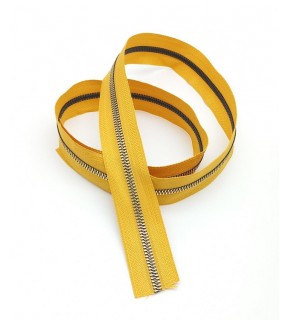 Çanta Aksesuar Ortası Gold Fermuar 100 Cm Hardal Sarı Renk