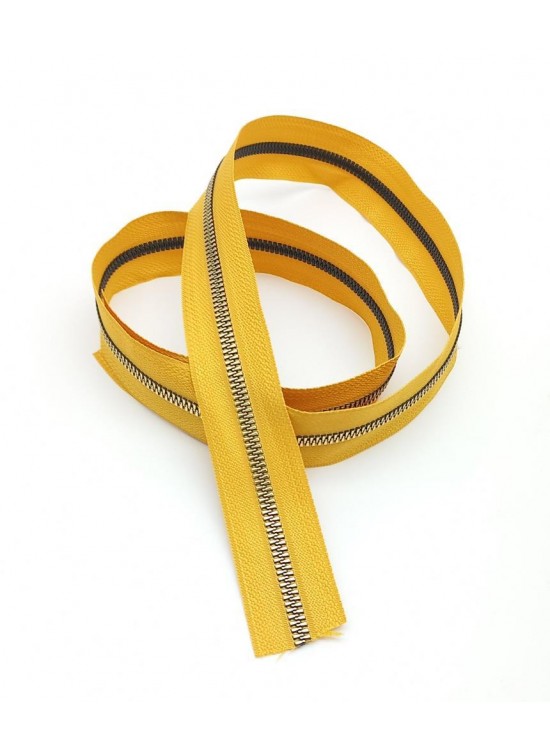 Çanta Aksesuar Ortası Gold Fermuar 100 Cm Hardal Sarı Renk