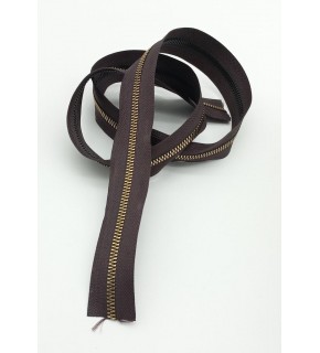 Çanta Aksesuar Ortası Gold Fermuar 100 Cm Kahverengi