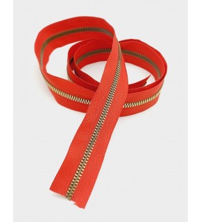 Çanta Aksesuar Ortası Gold Fermuar 100 Cm Kırmızı Renk