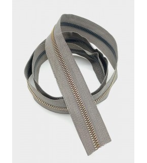 Çanta Aksesuar Ortası Gold Fermuar 100 Cm Koyu Vizon Renk