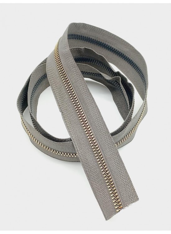 Çanta Aksesuar Ortası Gold Fermuar 100 Cm Koyu Vizon Renk