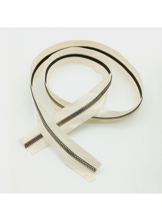 Çanta Aksesuar Ortası Gold Fermuar 100 Cm Krem Renk