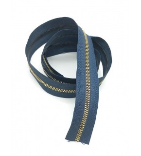 Çanta Aksesuar Ortası Gold Fermuar 100 Cm Lacivert Renk